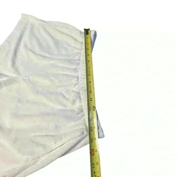 Free Assembly Womens Size M Terry Short Set Egret Sleeveless Front Tie EUC - Picture 11 of 16